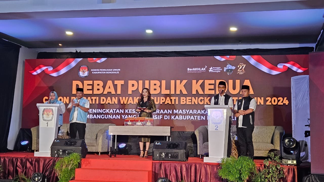 Kompak dan Saling Melengkapi, Kasmarni-Bagus Santoso Tampilkan Keunggulan di Debat Publik Kedua Pilkada Bengkalis