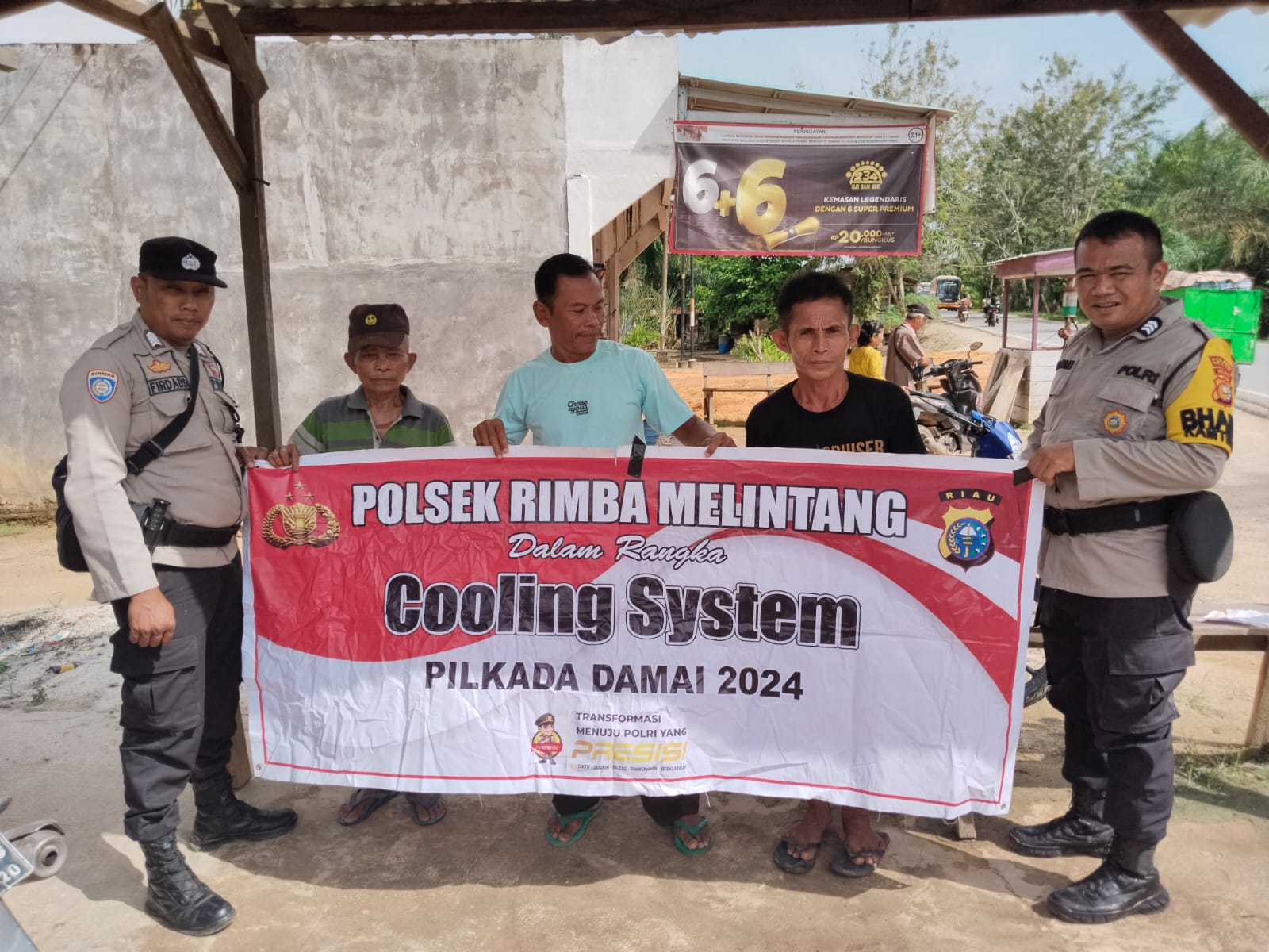 Bhabinkamtibmas Lenggadai Hilir dan Harapan Jaya Gelar Cooling System untuk Jaga Kondusivitas Pasca Pilkada