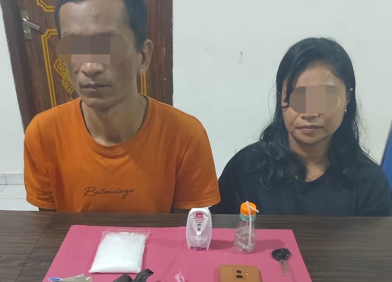 Residivis Ditangkap Bersama Rekan Wanita di Pekanbaru, Polisi Temukan 95 Gram Sabu