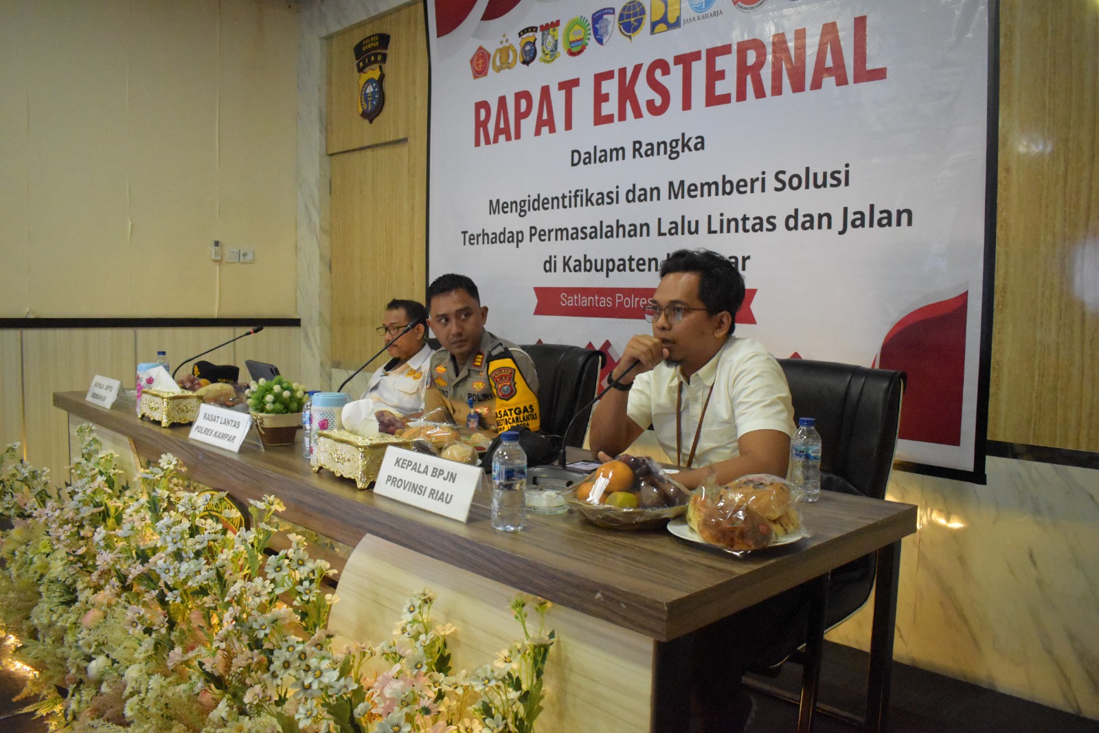 Kawal Pilkada Damai, Polres Kampar Rapat Bahas Permasalahan Lalu Lintas