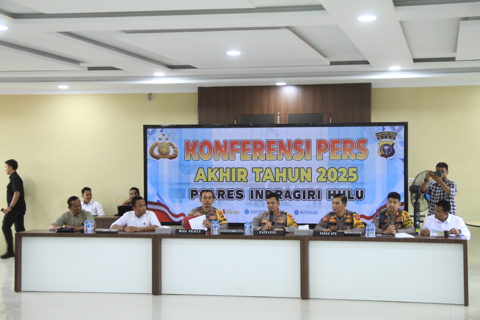 Tutup Tahun 2025 Polres Inhu, Kasus Narkoba Meroket dan Pencurian Minim