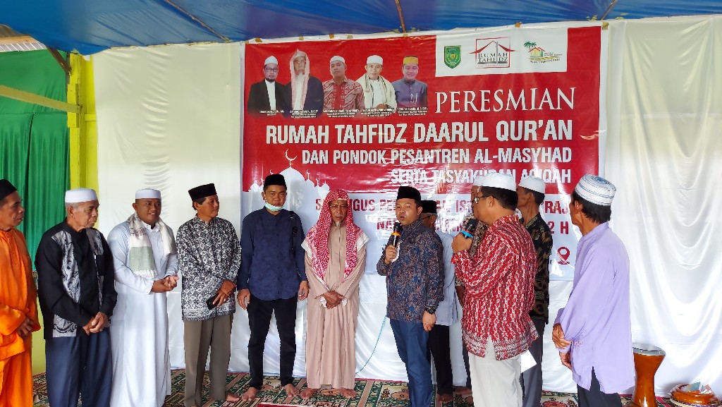 Abdul Wahid Resmikan Rumah Tahfidz dan Ponpes Al Masyhad di Pekan Arba