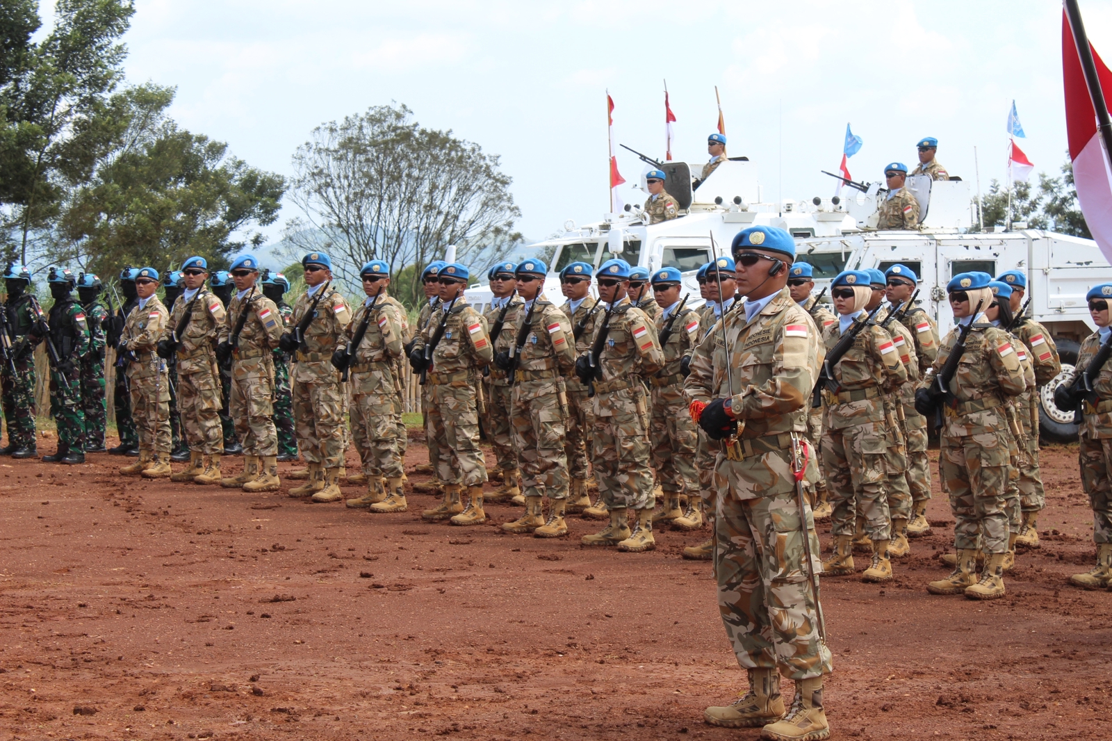 TNI  Kontingen Garda XXXIX-D Monusco Terima Penghargaan PBB