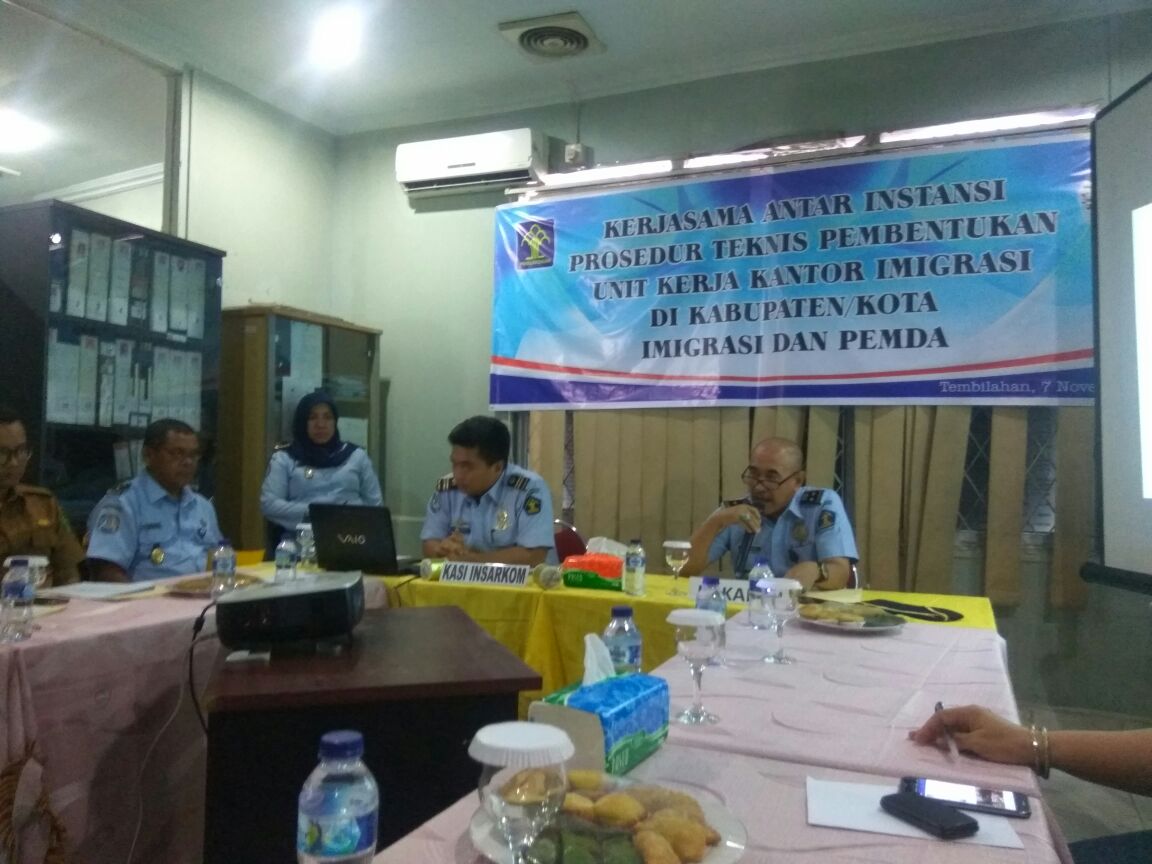 Kantor Imigrasi Tembilahan Bahas Prosedur Teknis Pembentukan Unit Kerja