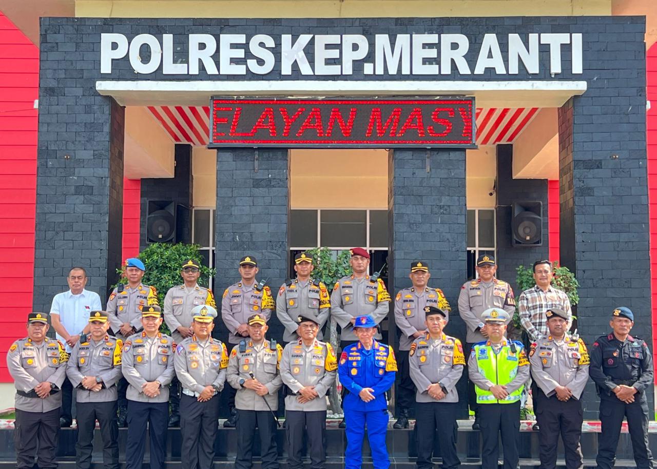 Cek kesiapan Pemilu, wakapolda Riau Supervisi Kesiapan Pengamanan Pungut Suara di Kabupaten Kepulauan Meranti