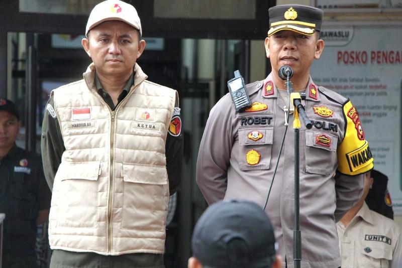 Polres Kuansing Gelar Apel Siaga Pengawasan Pilkada Serentak 2024