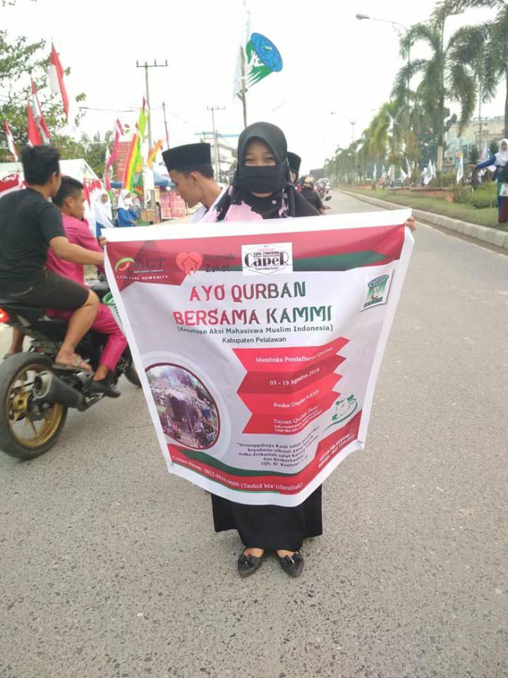 KAMMI Pelalawan Gelar Aksi Penggalangan Dana Hewan Qurban Untuk Suku Pedalaman