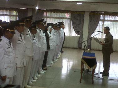  Sekdako Pekanbaru Lantik 123 Pejabat Eselon III dan IV