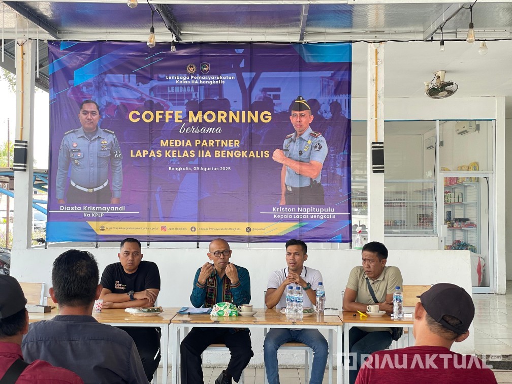 Lapas Bengkalis Gelar Coffee Morning Bersama Media, Bahas Program Pembinaan dan Remisi