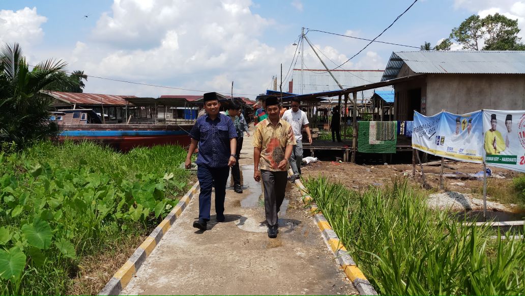 Kunjungi Desa Tanjung Simpang, Ini Yang Disampaikan Abu Nawas Kepada Ketua DPRD Inhil