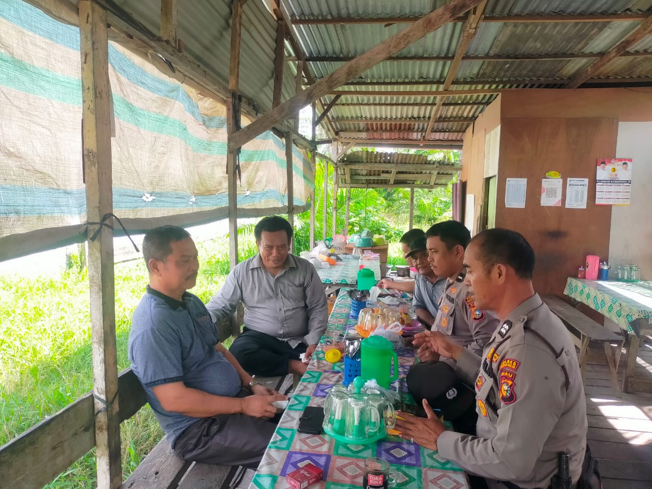 Polsek Bangko Pusako Laksanakan Cooling System Pilkada Damai Menjelang Pilkada 2024