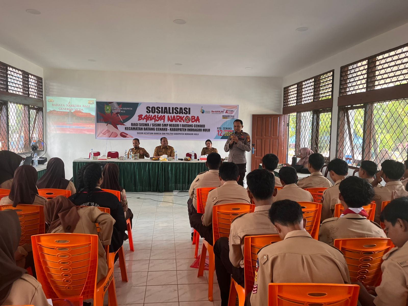 Sosialisasi Bahaya Narkoba ke Pelajar, Ipda Vicki Ingatkan Guru Aktif di Pilkada