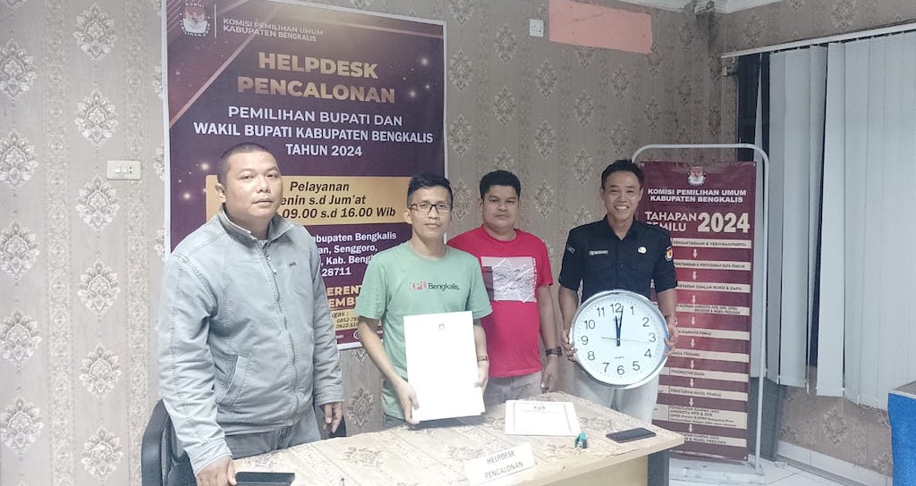 KPU Bengkalis Tutup Penyerahan Dokumen Calon Perseorangan Pemilihan Bupati 2024