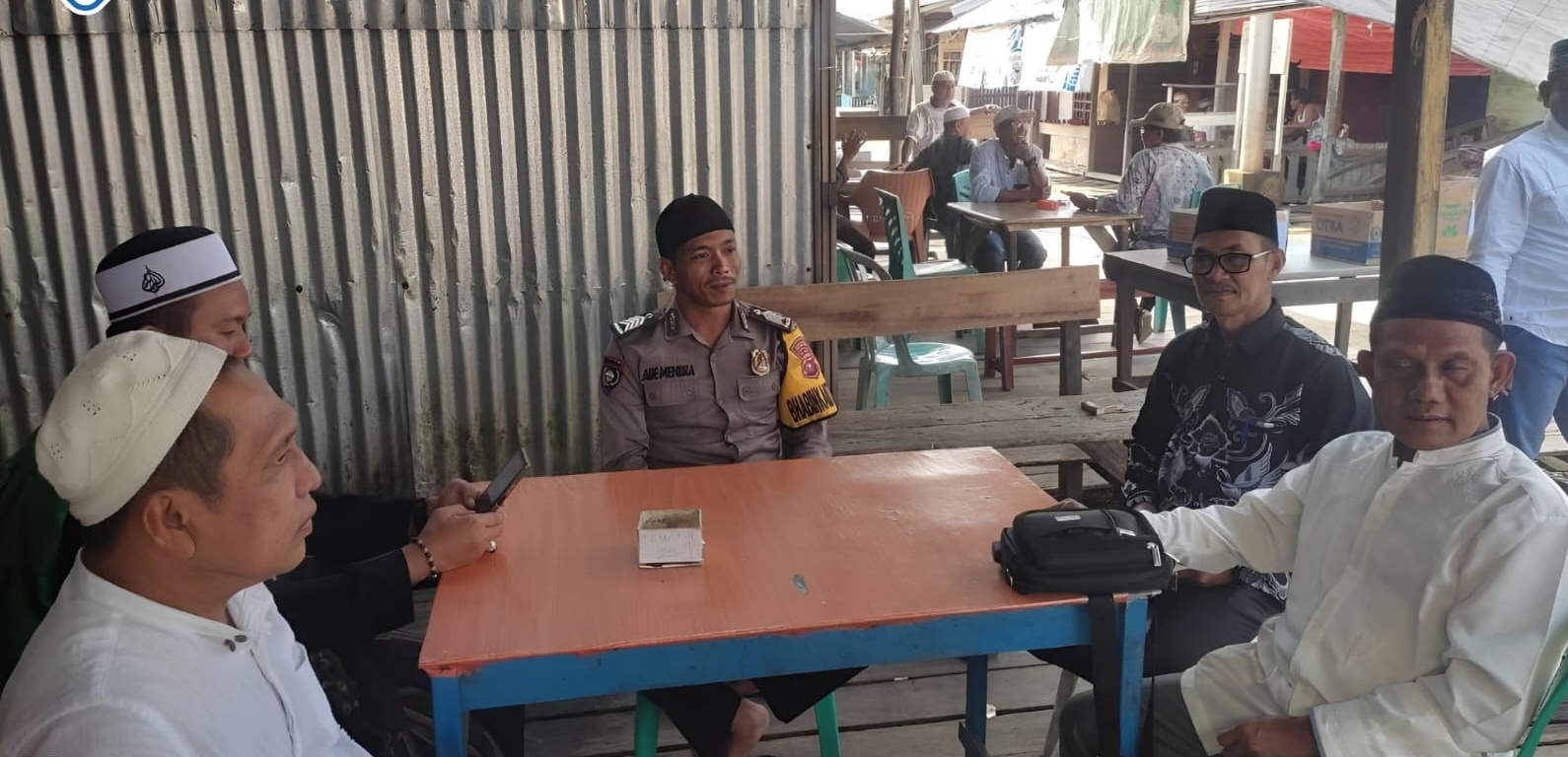 Imbauan dan Sosialisasi Pemilu 2024 oleh Polsek Tanah Merah