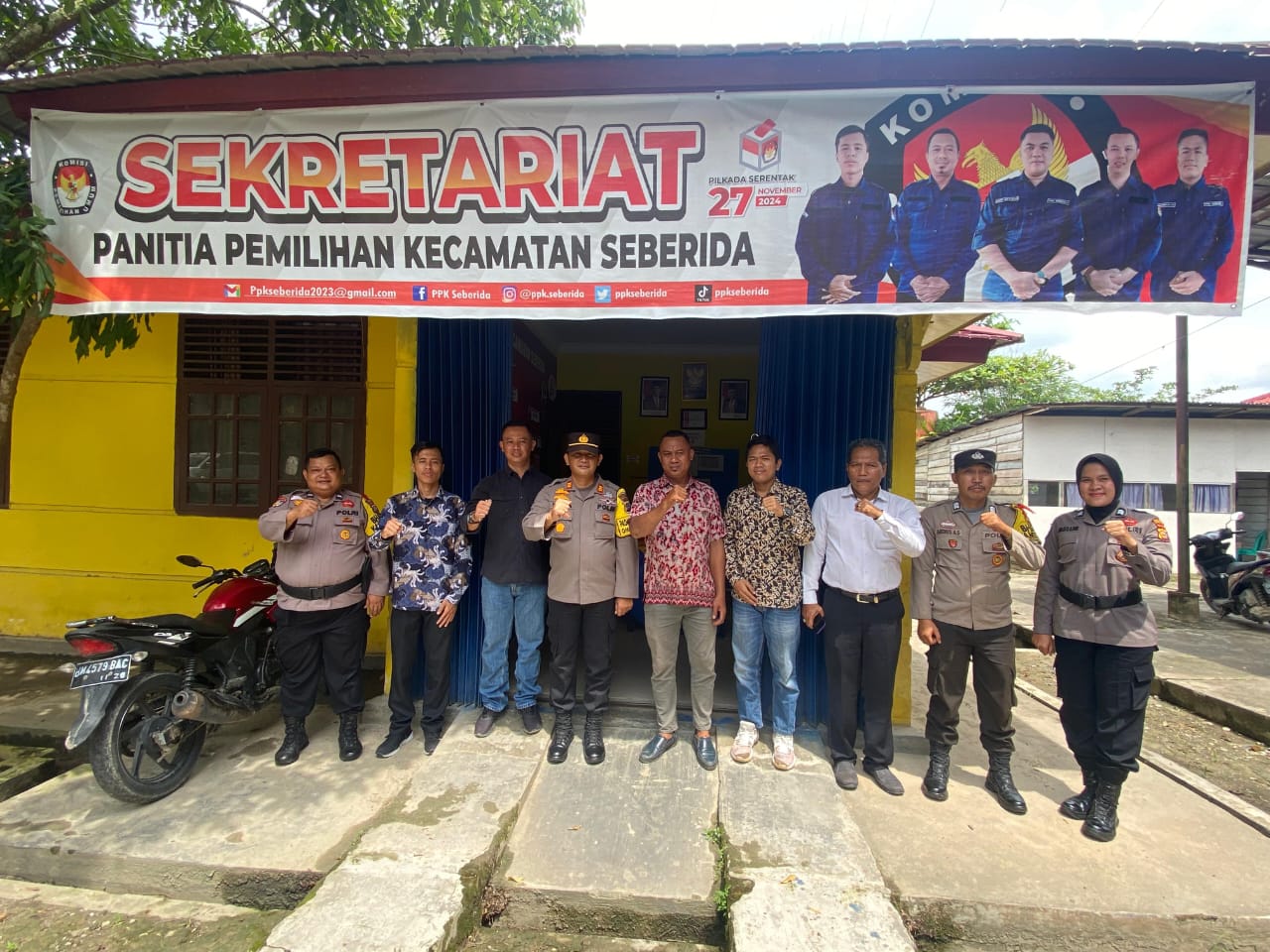 Polsek Seberida Siap Berkolaborasi Bersama PPK Petakan Kerawanan Pilkada