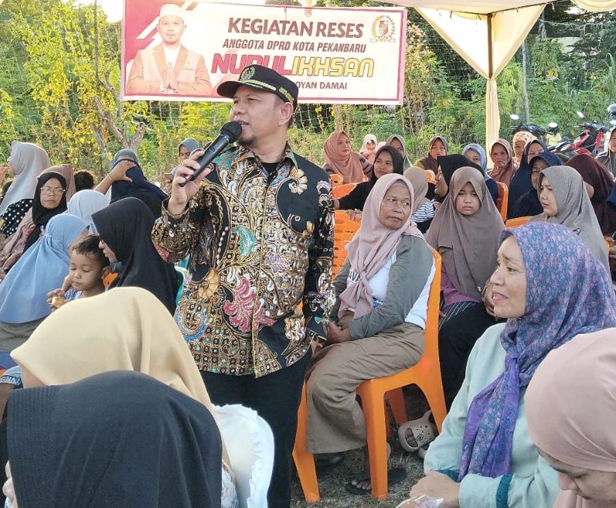 Reses di Marpoyan Damai, Nurul Ikhsan Fokus Perjuangkan Infrastruktur dan Fasilitas Pendidikan