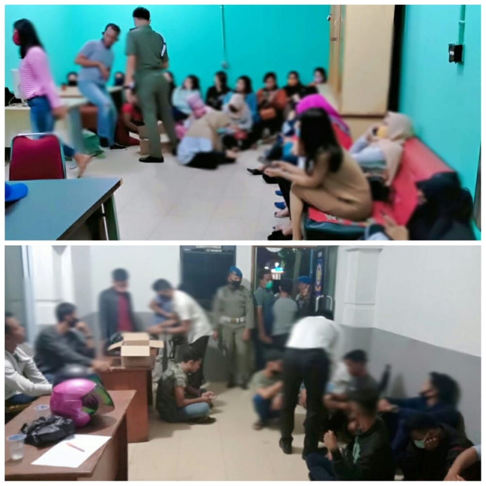 Ngamar di Hotel dan Wisma, 44 Muda mudi Diamankan Satpol PP Pekanbaru