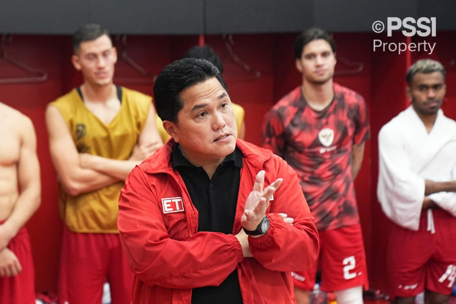 Ucapkan Permohonan Maaf, Erick Thohir Minta Timnas Indonesia Maksimalkan Lima Laga Sisa
