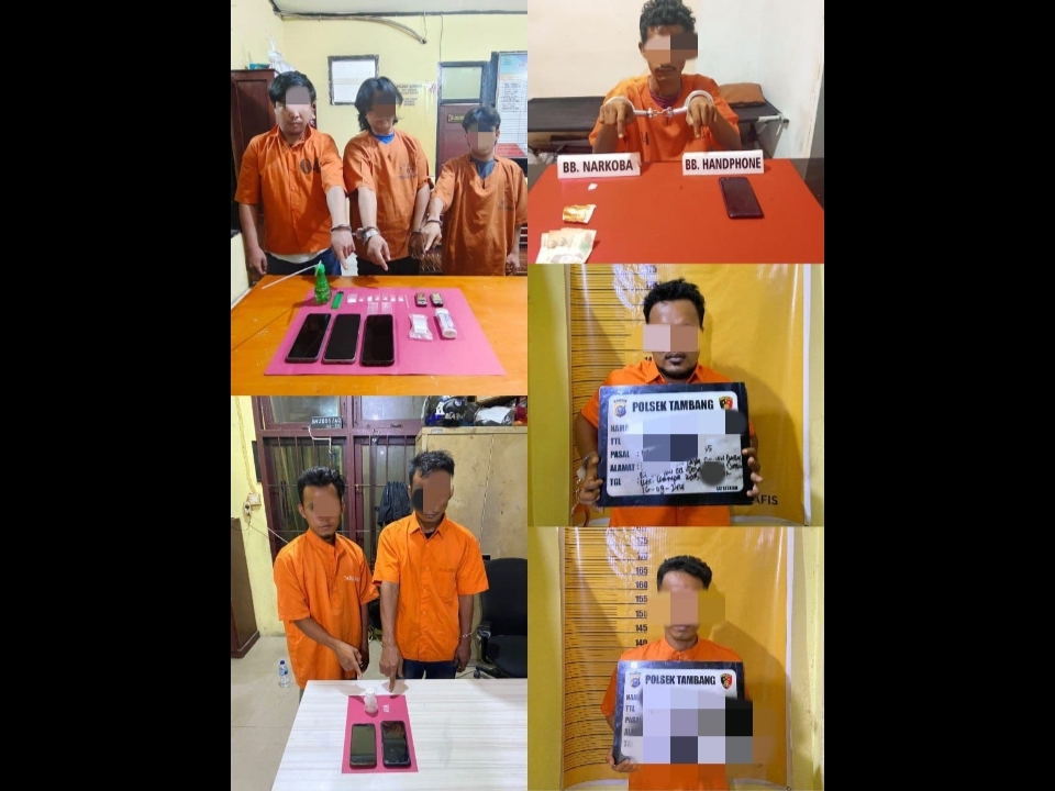 Polres Kampar Bekuk 8 Pelaku Narkoba dalam 24 Jam