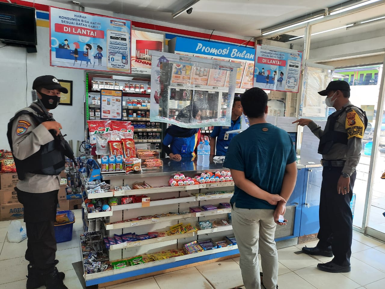 Patroli C3, Polsek Ukui Sambangi Objek Vital Dan Tempat Rawan Kejahatan