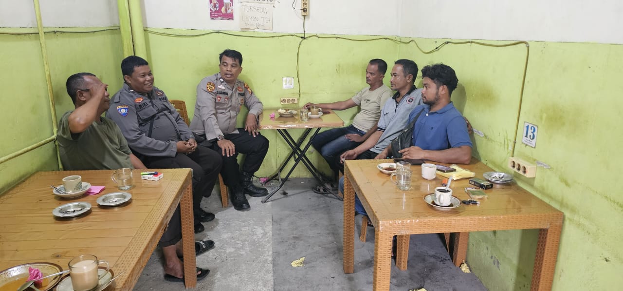 Kanit Binmas Polsek Siak Kecil Pantau Perkembangan Politik Warga untuk Cegah Permasalahan Pilkada Serentak 2024