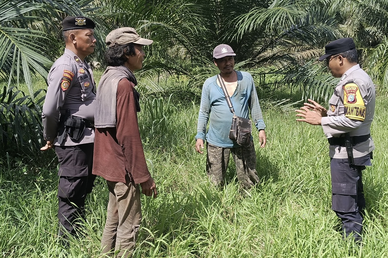 Polsek Bangko Pusako Gencar Patroli Cegah Karhutla, Warga Diimbau Tak Bakar Lahan