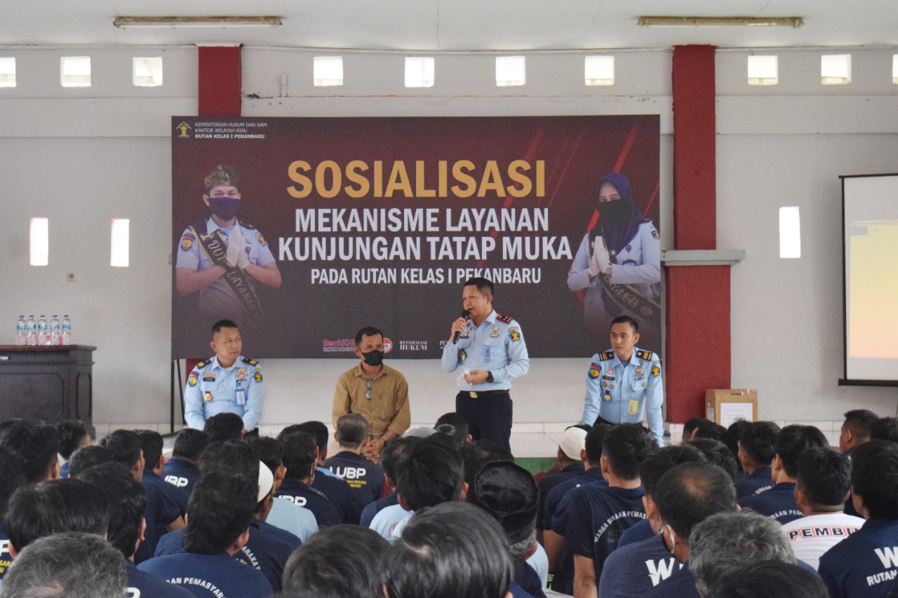 Rutan Pekanbaru Mempersiapkan Layanan Tatap Muka Pekan Ini