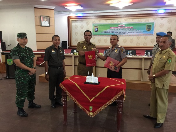 Cari Calon Anggota Polri, Polres dan Pemkab Rohil Teken MoU