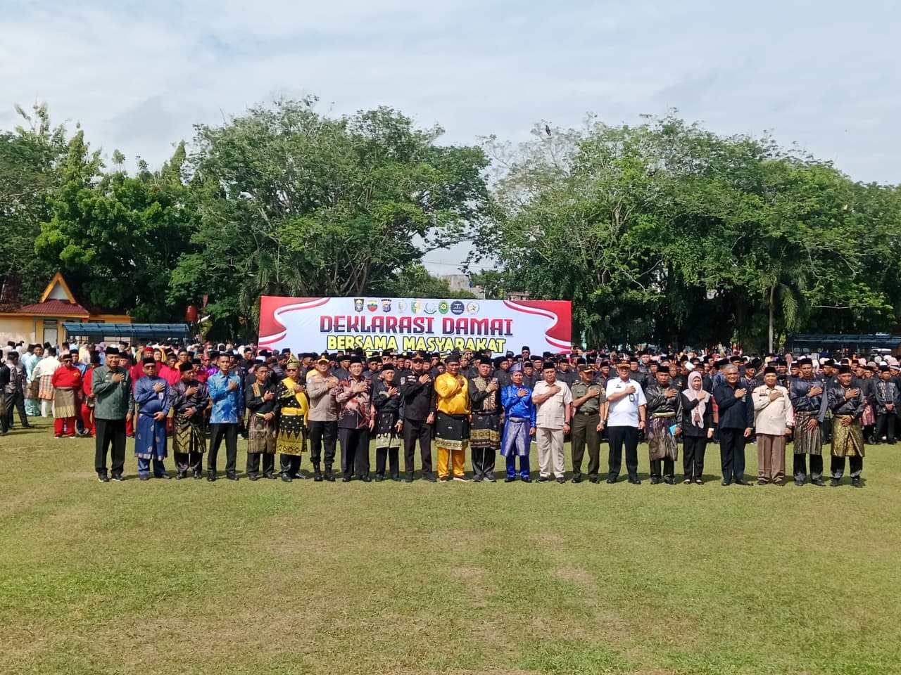 Forkopimda Kuansing Gelar Deklarasi Damai Bersama Masyarakat Jaga Negeri