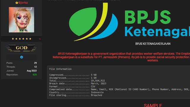 Bjorka Bobol 19 Juta Data, Ini Komentar BPJS Ketenagakerjaan