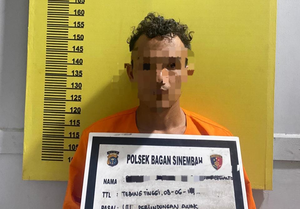 Polisi Tangkap Pelaku Tindak Pidana Persetubuhan Anak di Bawah Umur di Rohil