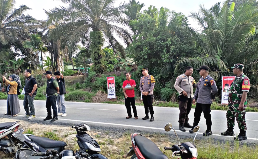 Kapolsek Kerumutan Ingatkan Simpatisan Untuk Tertib saat Kampanye