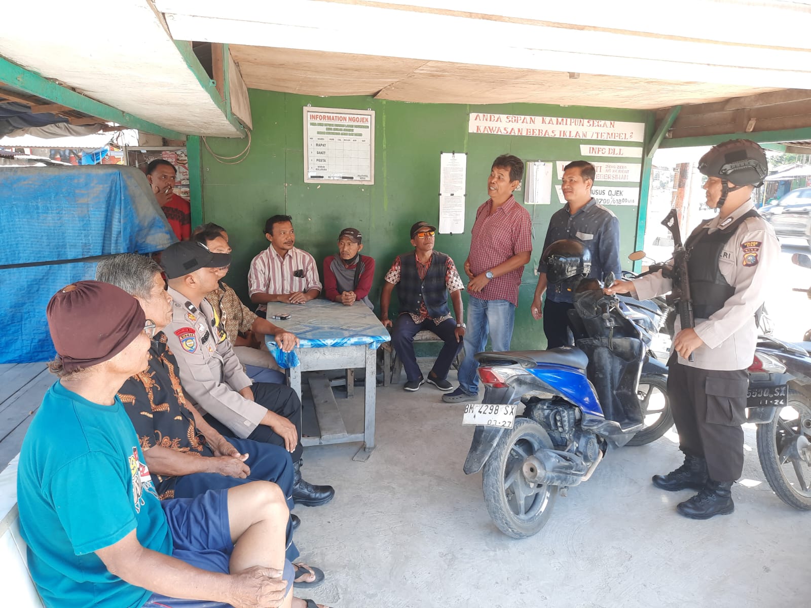 Polsek Minas Gencarkan Cooling System, Ajak Masyarakat Ikut Pilkada Damai