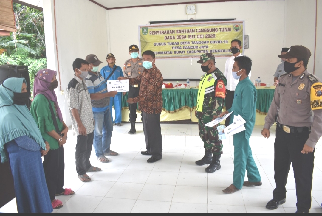 Desa Pancur Jaya Salurkan Bantuan Langsung Tunai DD ke 113 KK Terdampak Covid-19