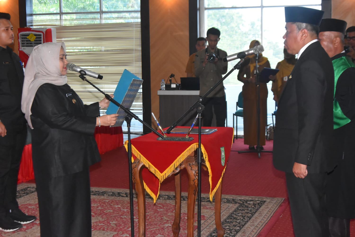 Bupati Kasmarni Lantik Ismail Jadi Kadis PMD Bengkalis