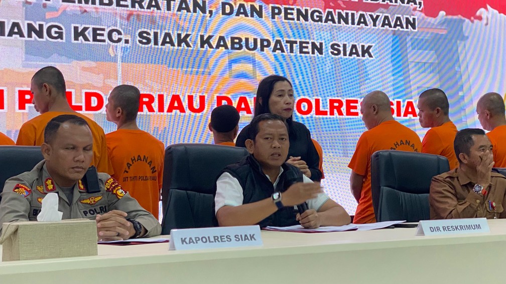 Polisi Tetapkan 13 Tersangka Pembakaran dan Penjarahan di Konsesi PT SSL Siak