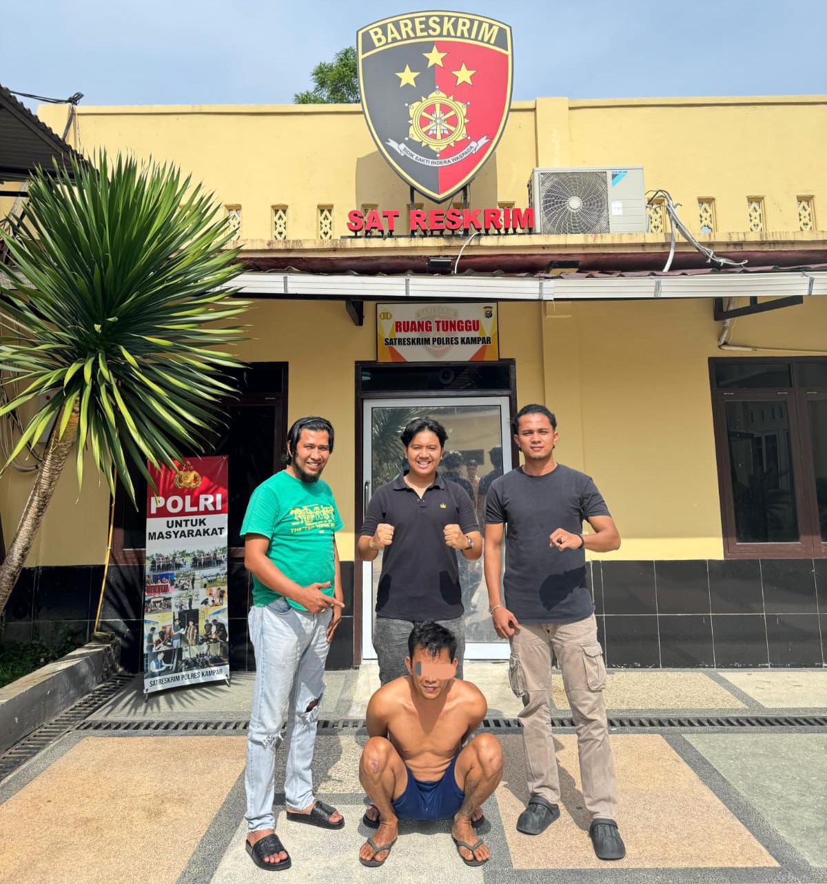 Satroni Rumah Kos, Ujang Keok Diringkus Resmob Polres Kampar