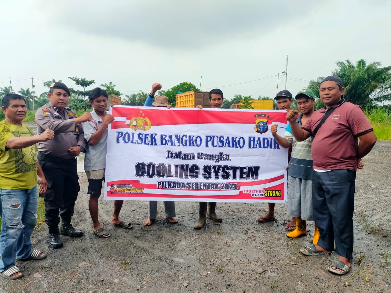 Polsek Bangko Pusako Lakukan Cooling System untuk Wujudkan Pemilu Damai 2024