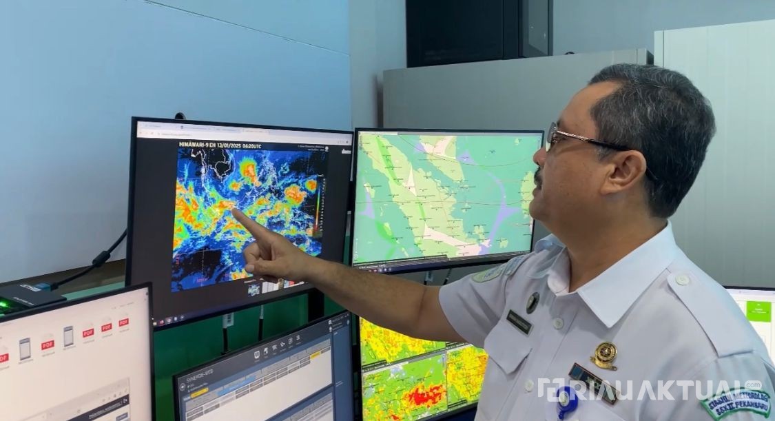 Pagi Cerah Berawan, Sejumlah Wilayah Riau Diprediksi Kembali Diguyur Hujan Deras Hari Ini