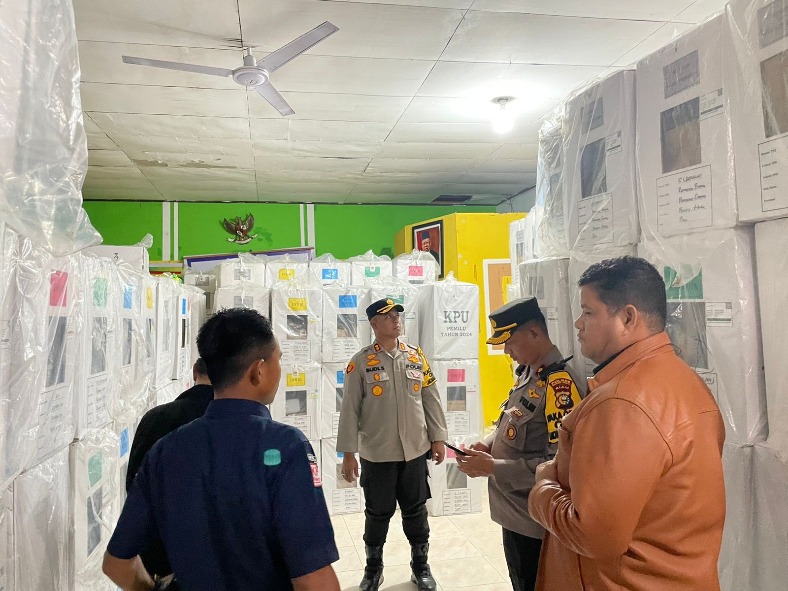 Kapolres Rohul Pastikan Pleno PPK Aman, Patroli Sinergitas Dilakukan