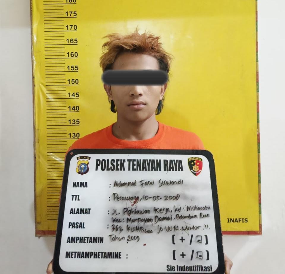 Baru Usia 15 Tahun, Remaja ini Sudah Curi Motor di 12 TKP Pekanbaru