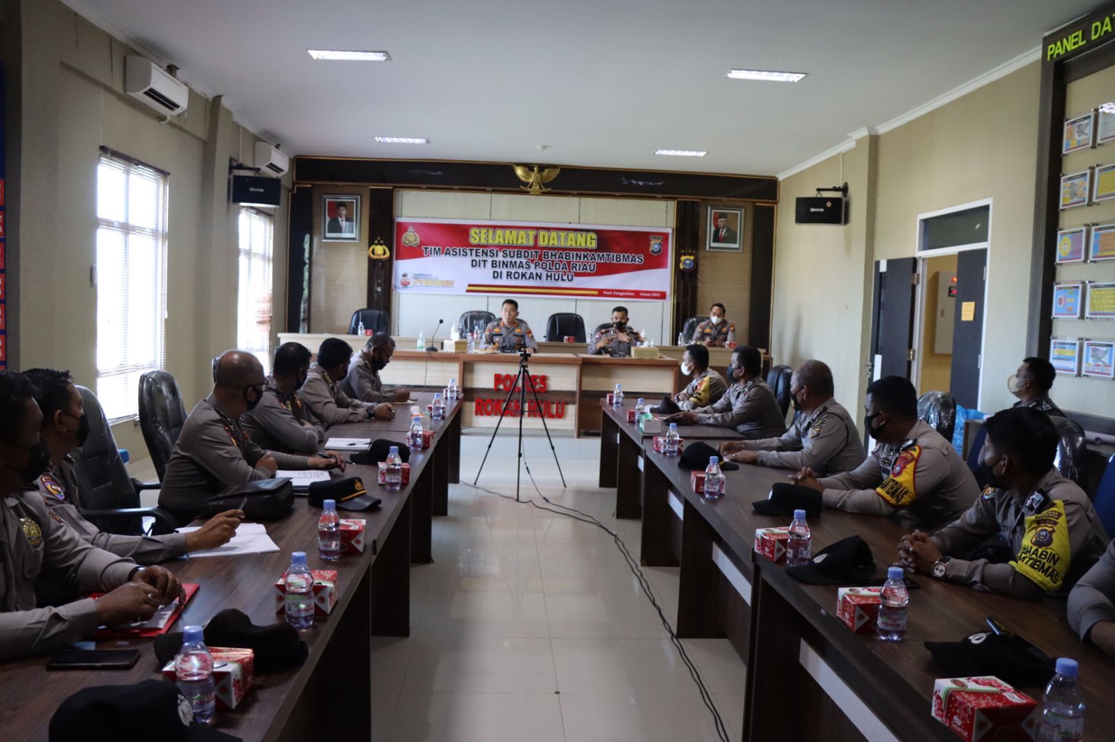 Polres Rohul Terima Kunjungan Supervisi dan Asistensi Ditbinmas Polda Riau