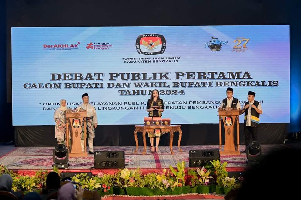 Debat Pilkada Bengkalis: Pasangan Syarial-Andika Tantang Program Infrastruktur Kasmarni-Bagus Santoso