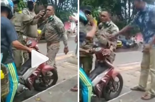 Viral Video Satpol PP Dipukul Balik Malah Ngamuk