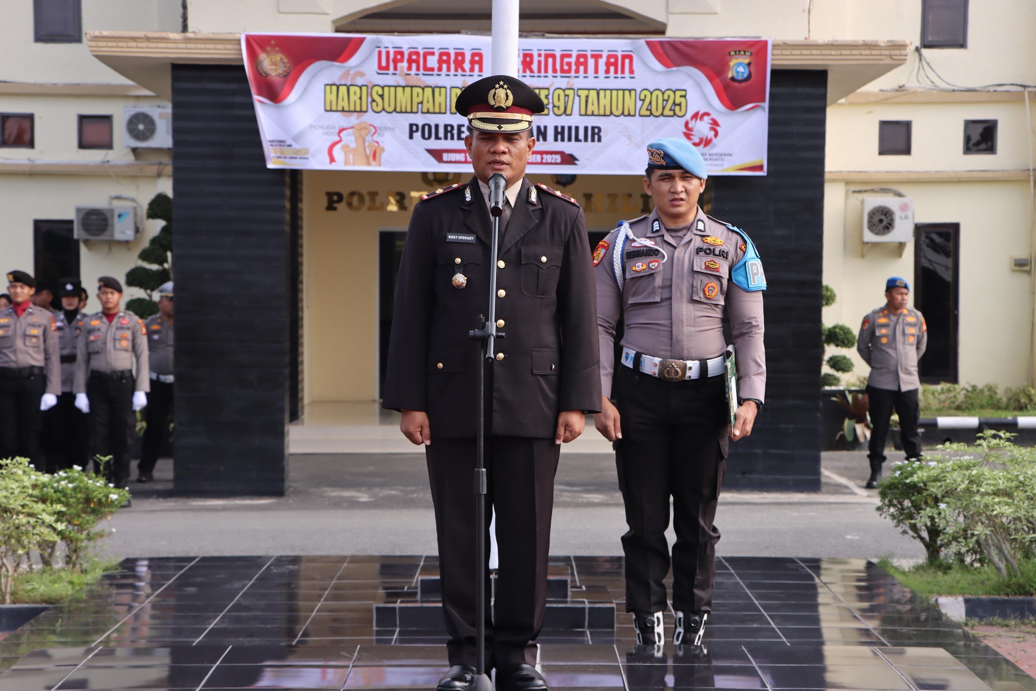 Hari Sumpah Pemuda, Polres Rohil Satukan Semangat dan Indonesia Bersatu