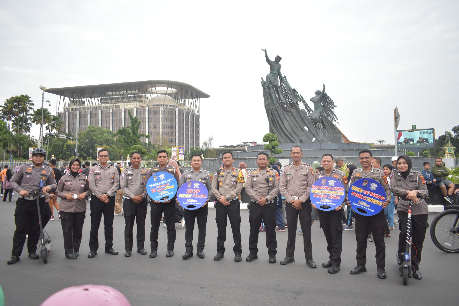 Di Car Free Day, Kompol Alvin Ajak Masyarakat Ciptakan Pemilu Damai