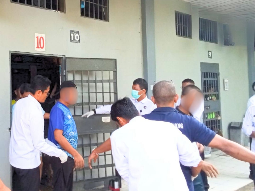 Lapas Bangkinang Gelar Razia, Amankan Besi dan Silet dari Kamar Hunian WBP