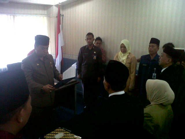 Wakili Wako, Kepala BKD Pekanbaru Lantik Tiga Pejabat Pemko