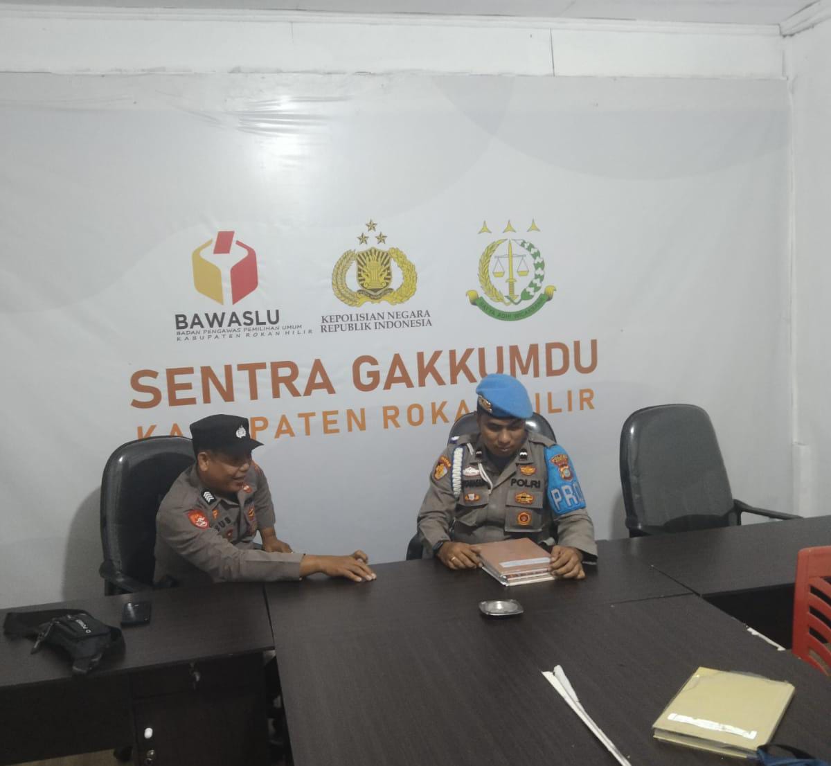 Pengamanan Kantor Bawaslu Rohil Diperketat Jelang Pemilu 2024