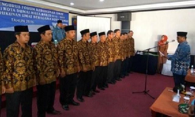 FKUB Dumai Resmi Dikukuhkan Wakil Walikota